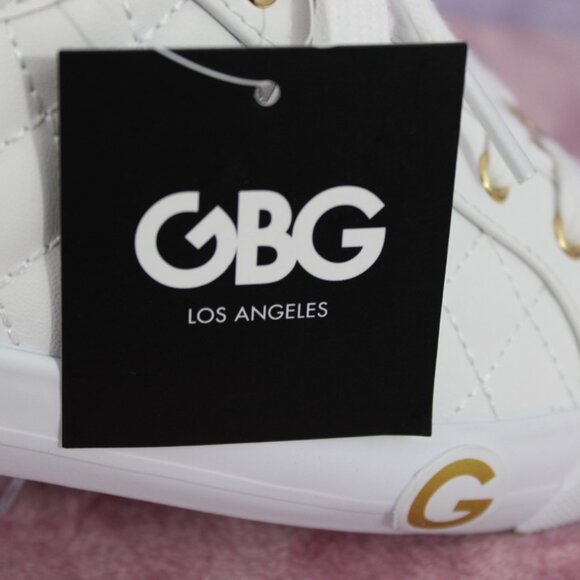 GBG Los Angeles White Quilted Sneakers Women’s Size 8.5 NWOT - Picture 6 of 7